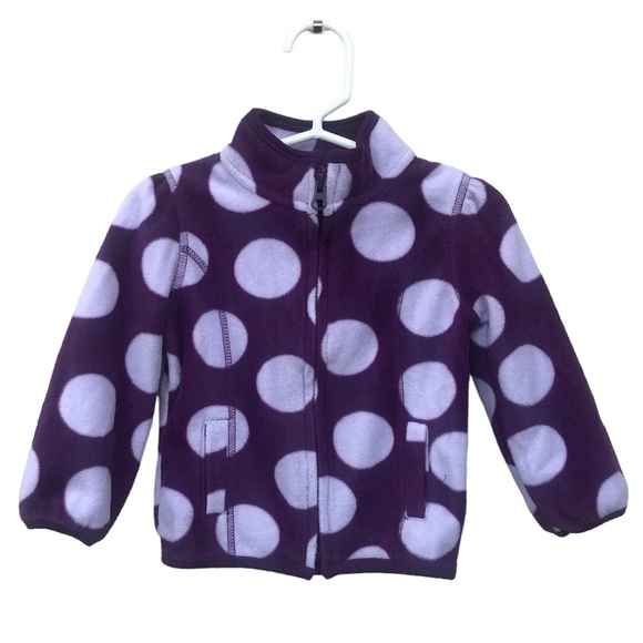 Old Navy Fleece Polka Dot Jacket 18-24 month - Picture 2 of 6